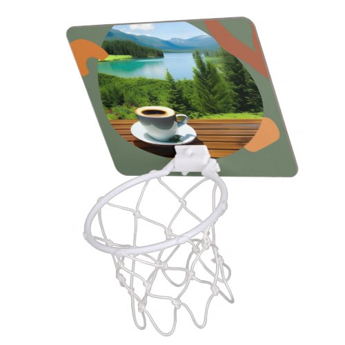 Good Morning Coffee Lovers Have a Nice Day Mini Basketball Hoop