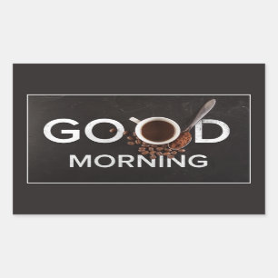 Good Morning Coffee stickers