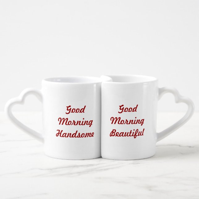 Good Morning Couples Mug Set (Front Nesting)