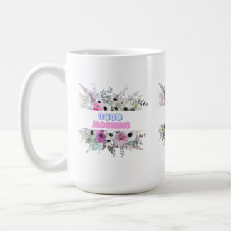 Good Morning Floral Mug