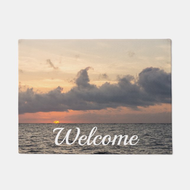Good Morning Folly Beach Welcome Doormat (Front)