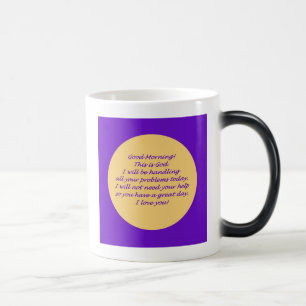 Good Morning from God Color Morph Mug