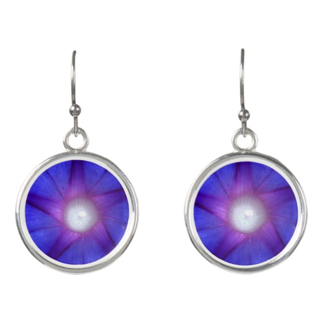 'Good Morning Glory' Earrings  (Front)