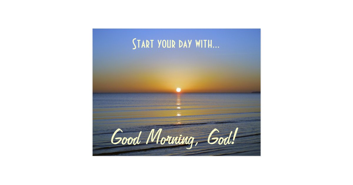 good morning god inspirational christian message postcard create save the date cards