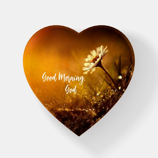 Good Morning, God with Daisy Paperweight (Front)