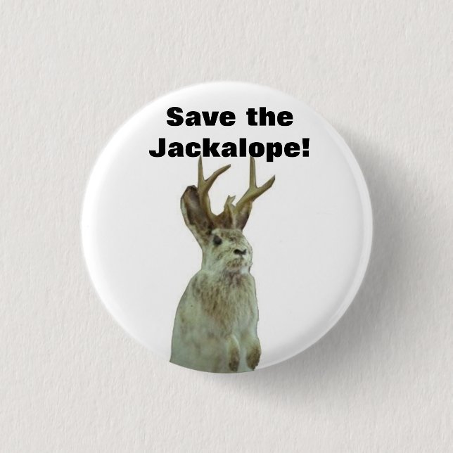 Good Morning Gomorrah: Save the Jackalope! Pinback Button (Front)