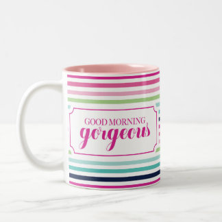 Good Morning Gorgeous Two-Tone Coffee Mug