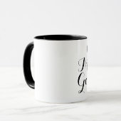 Good Morning Gorgeous with Black/White Typography Mug (Front Left)
