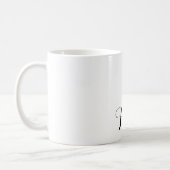 Good Morning Handsome in Black/White Script Coffee Mug (Left)
