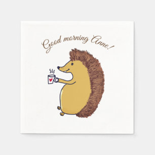 Good morning ,Hedgehog Paper Napkins