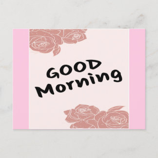 Good Morning Holiday Postcard