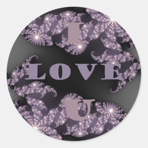 Good Morning I Love Youpng Classic Round Sticker