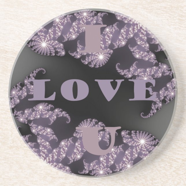 Good Morning I Love You.png Drink Coaster (Front)
