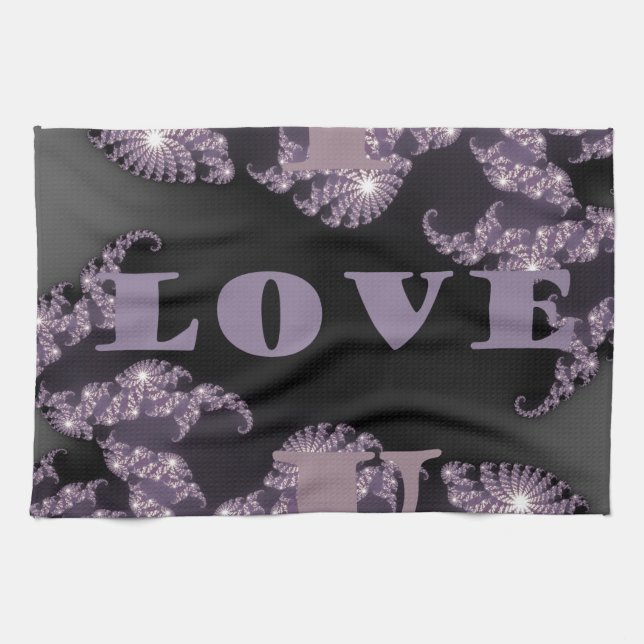 Good Morning I Love You.png Kitchen Towel (Horizontal)
