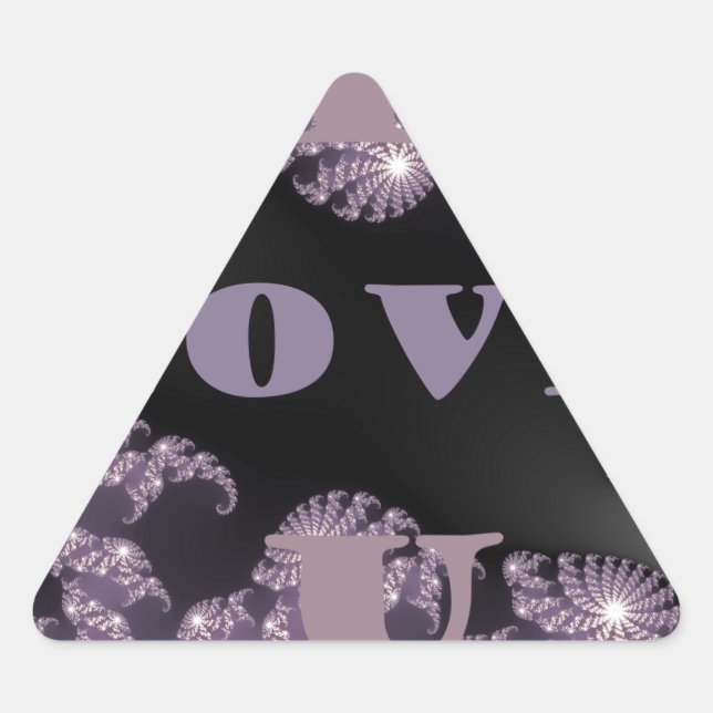Good Morning I Love You.png Triangle Sticker (Front)