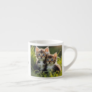 "Good Morning" Kitten Espresso Cup