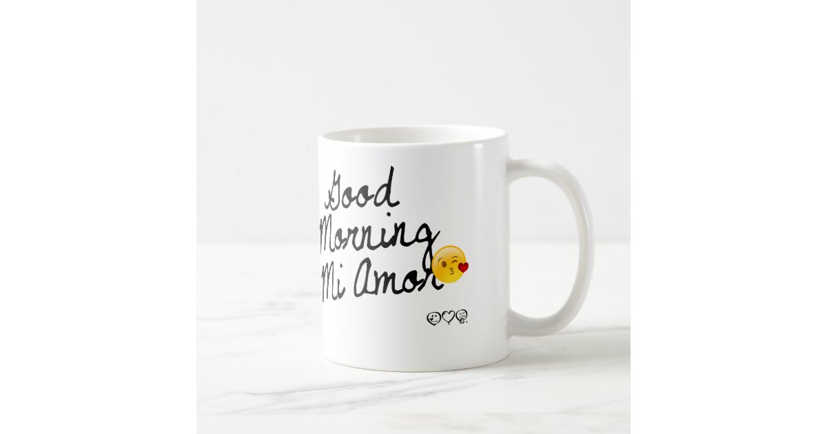 Simple Modern Quote Good Morning Coffee Mug, Zazzle