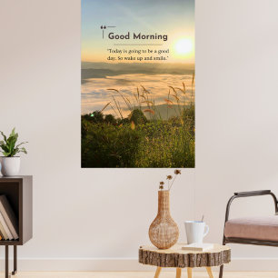 Good Morning Motivational quotes poster