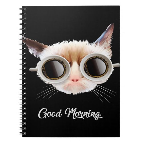 Good Morning My Cat Meow  Cute Gift  Cat Lover  Notebook