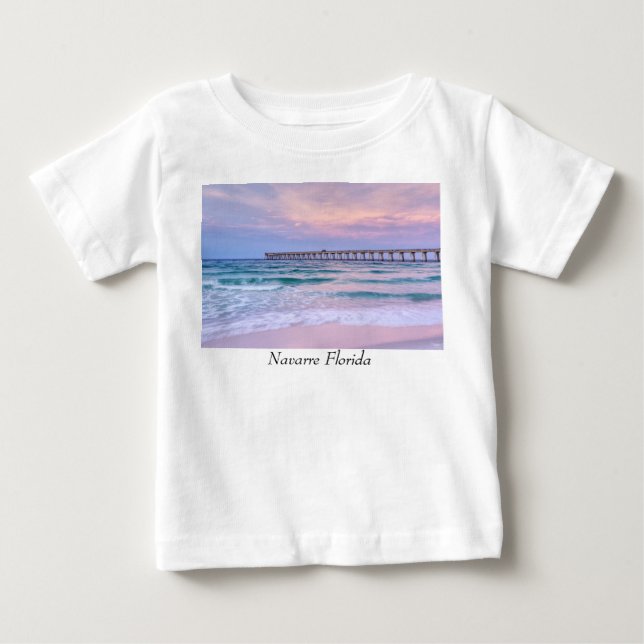 Good Morning Navarre Beach Pier Baby T-Shirt (Front)