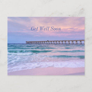 Good Morning Navarre Beach Pier Get Well Soon Postcard