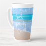 Good Morning Ocean Blue Water Tall Latte Mug