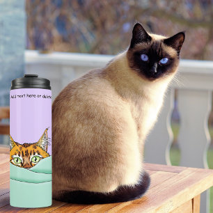 Good Morning Orange Cat Funny Thermal Tumbler