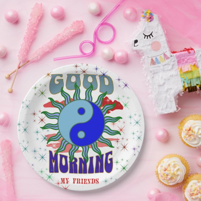 GOOD MORNING , PAPER PLATE  (Party)