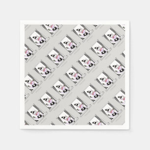 good morning pig napkins