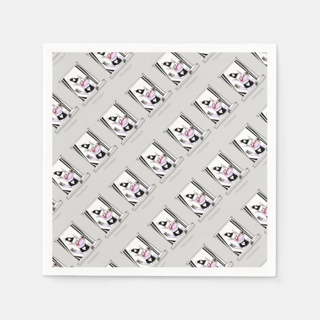 good morning pig napkins (Front)