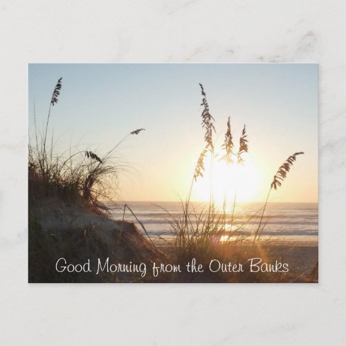Good Morning Postcard _ Outer Banks NC