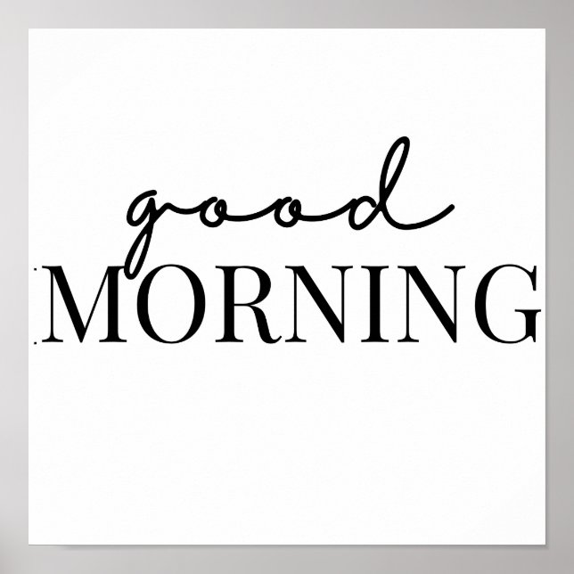 good morning poster (Front)