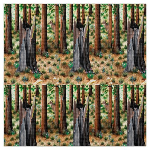 Good Morning Raccoon Fabric