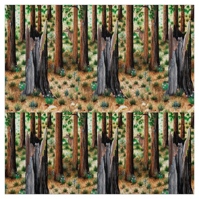 Good Morning Raccoon Fabric (Swatch)