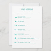 Good Morning Routine Checklist / Teal (Front)
