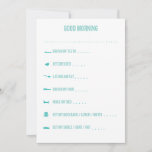 Good Morning Routine Checklist / Teal
