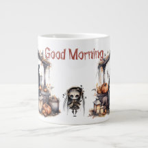 Good Morning Skeleton 20 OZ mug