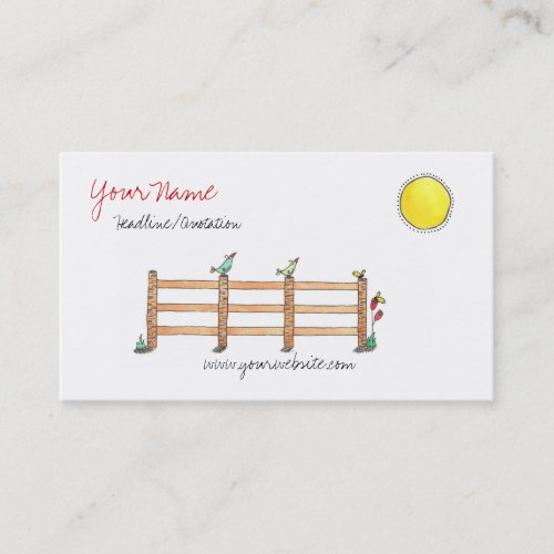 Good Morning Sun Business Card