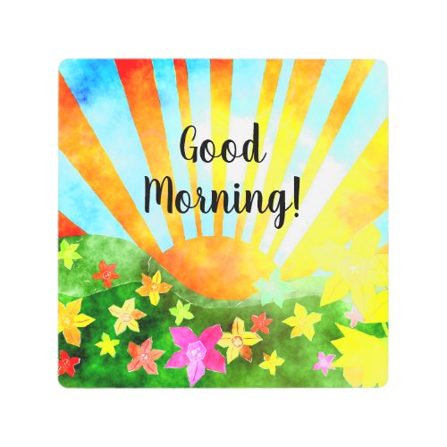 Good Morning Sunny Day Boho  Metal Print