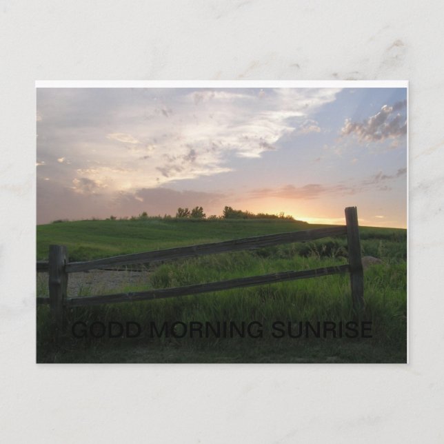 GOOD MORNING SUNRISE POSTCARD (Front)