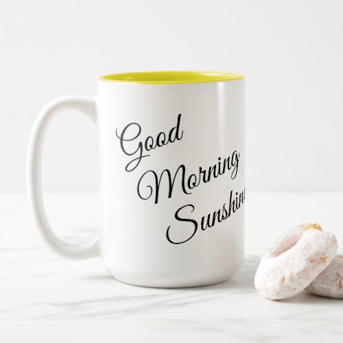 Good Morning Sunshine and Lemons Coffee Mug
