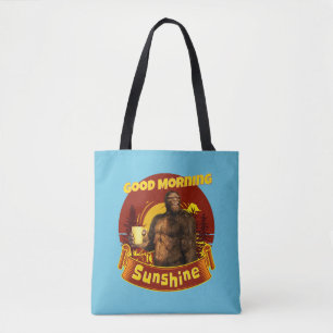 Good Morning Sunshine Bigfoot Coffee Humor Art Tote Bag