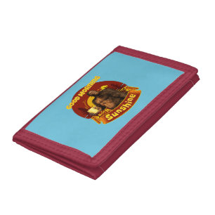 Good Morning Sunshine Bigfoot Coffee Humor Art Trifold Wallet
