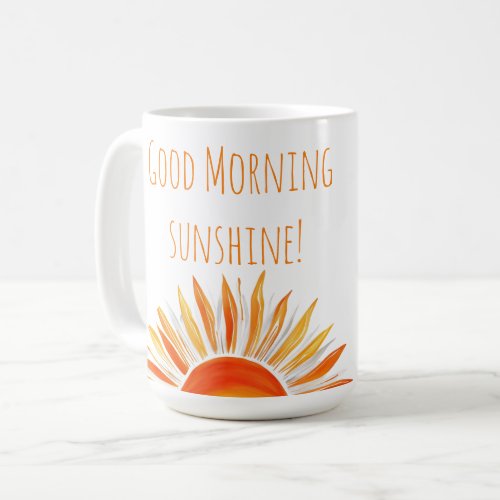 Good Morning Sunshine Boho Rae Dunn Spring Summer Coffee Mug