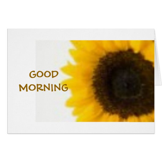 GOOD MORNING SUNSHINE CARDS (Front Horizontal)