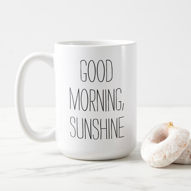 Good Morning Sunshine Coffee Mug (With Donut)