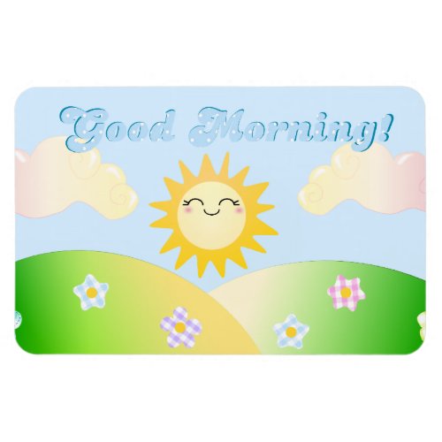 Good morning sunshine cute fridge magnet