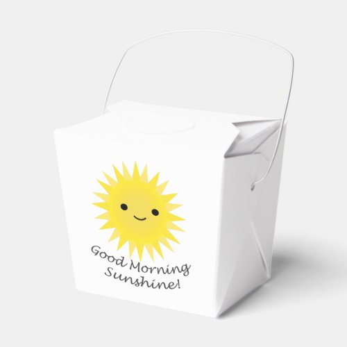 Good Morning Sunshine Cute Kawaii Sun Favor Boxes