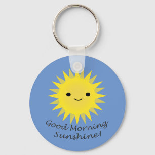 Good Morning Sunshine Cute Kawaii Sun Keychain