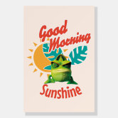 Good Morning Sunshine Cute Kawaii Sun Poster | Zazzle